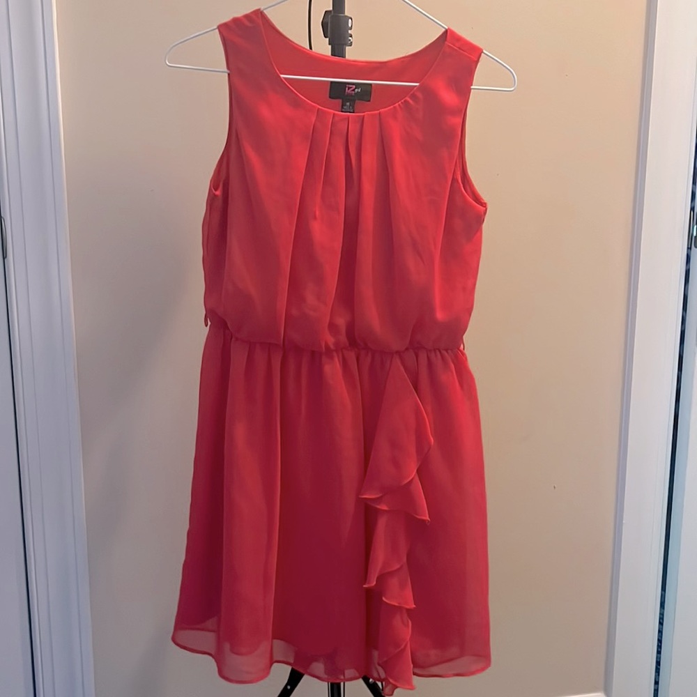 16’ Girls coral dress